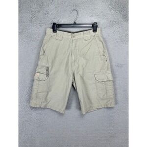 OTB Shorts Mens 30 Beige Cargo Chino Flat Front Utility Casual Outdoor Pockets